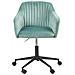 Sedia Da Scrivania Venice Velluto Verde Menta - Foto miniatura 5