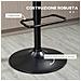 Set 2 Sgabelli Da Bar Girevoli Ad Altezza Regolabile Per Cucina E Soggiorno, 47.5x50x93.5-116 Cm, Nero E Noce - Foto miniatura 4