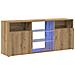 Mobile Porta TV con LED Artigianale 120x30x50 cm Multistrato - Foto miniatura 4