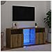 Mobile Porta TV con LED Artigianale 120x30x50 cm Multistrato - Foto miniatura 7