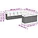 Set Divani Da Giardino 11 Pz Con Cuscini Beige In Polyrattan - Foto miniatura 3