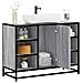 Mobile Lavabo Bagno Grigio Sonoma 60x30x60 Cm Legno Multistrato - Foto miniatura 1