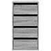 Lusso Casadino -  Cassettiera Angolare Grigio Sonoma 40x41x76cm Legno Multistrato - Foto miniatura 3