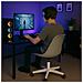 Sedia Da Ufficio Full Grigio Poltrona Da Studio E Casa Ergonomica Con Ruote - Foto miniatura 5