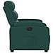 Poltrona Elettrica Reclinabile Verde Scuro in Tessuto - Foto miniatura 9