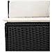 Set Divani da Giardino 10pz con Cuscini in Polyrattan Nero - Foto miniatura 6