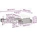 Set Divano da Giardino con cuscino 13 pcs Nero Poly Rattan - Foto miniatura 9