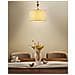 Lampadario Loky Metallo Ottone /beige - Foto miniatura 1