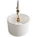 Lampadario Loky Metallo Ottone /beige - Foto miniatura 8