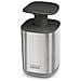 Dispenser Di Sapone Igienico Presto Acciaio Inossidabile Capacità 350ml Facile Da Usare Con Il Polso Finitura Grigia Ideale Per Cucina O Bagno - Foto miniatura 1