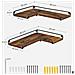 SHELVES 2 pezzi Mensole da parete rustiche per soggiorno x2 - Foto miniatura 5