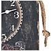 Orologio Da Parete In Legno Nero 26x48x2h - Foto miniatura 3