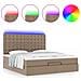 Struttura Letto Pouf con Materasso 160x200 cm Similpelle - Foto miniatura 5