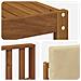 Set di divani da esterno con cuscino 7 pcs Naturale e Beige - Foto miniatura 7