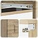 Tavolino da Parete Laterale Rovere Sonoma 59 x 34,5 x 17 cm - Foto miniatura 7