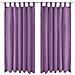 2 Pz Tende In Micro Raso Con Passanti 140x175 Cm Lilla - Foto miniatura 1
