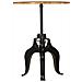 Tavolo Da Bar In Legno Massello Di Mango 75x (76-110) Cm - Foto miniatura 2