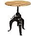Tavolo Da Bar In Legno Massello Di Mango 75x (76-110) Cm - Foto miniatura 5