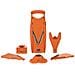 Affettatrice di verdure V5 Powerline set professionale affettatrice di cetriolo verde affettatrice friggitrice affettatrice di verdure affettatrice di frutta vegan | arancione - Foto miniatura 6