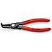 48 41 J21 Pinza Di Precisione Per Anelli Di Sicurezza Per Anelli Di Sicurezza Interni A Fori Bonderizzata Grigia Rivestiti In Resina Sintetica Antiscivolo 165 Mm - Foto miniatura 1