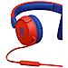 JR 310 Cuffia Stereo Padiglione Auricolare per Bambini Cablato con Microfono Integrato - Rosso / Blu - Foto miniatura 4