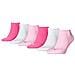 261080001 - Calzini Sportivi Unisex Per Sneakers, 6 Pezzi (2 Confezioni Da 3 Paia), Multicolore, Misura 35 - 38, Modello “422 Pink Lady” - Foto miniatura 1