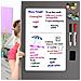 Lavagna Magnetica Frigo Consiglio A3 Con La Nuova Macchia Resistente Tecnologia Dry Erase Blocchetto Per Appunti Per La Casa Kitchen Shopping List Meal Planner Ufficio Comunicazione Sono Disponibili 2 Marker Penne Magnete Eraser - Foto miniatura 4