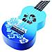 Designer Series Soprano - 346 Millimetri Ukulele Con Hawaiian Flower Design Mano Destra - Burst Con Carry Bag - Foto miniatura 3