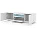 Lowboard Aura - Armadio Per Tv Da 150 Cm, Da Appendere O In Piedi, Universale, Per Tv, Credenza, Hifi (bianco Lucido Con Led)  - Foto miniatura 2