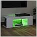 Mobile Porta TV con Luci LED Bianco Lucido 90x39x30 cm - Foto miniatura 4