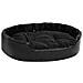 Lettino Per Cani Nero 90x79x20 Cm In Peluche E Similpelle - Foto miniatura 1