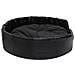 Lettino Per Cani Nero 90x79x20 Cm In Peluche E Similpelle - Foto miniatura 3