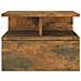 Comodini Pensili Rovere Fumo 2pz 40x31x27 Cm Legno Multistrato - Foto miniatura 4