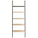 Scaffale Pendente 5 Ripiani Marrone Chiaro E Nero 64x34x185,5cm - Foto miniatura 3