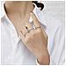 Anelli Antistress Con Perline Girevoli Silver S - Foto miniatura 2