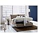 Letto Piazza E Mezza Claudia, Letto Contenitore Con Rivestimento In Tessuto, 100% Made In Italy, Apertura Frontale, Adatto Per Materasso Cm 120x200, Tortora - Foto miniatura 2