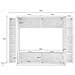 Parete Attrezzata Amel, Set Salotto Porta Tv A 4 Ante, Mobile Soggiorno Multiuso, 100% Made In Italy, Cm 260x30h180, Antracite - Foto miniatura 13