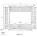 Parete Attrezzata Amel, Set Salotto Porta Tv A 4 Ante, Mobile Soggiorno Multiuso, 100% Made In Italy, Cm 260x30h180, Antracite - Foto miniatura 2