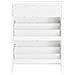 Scarpiera Con 2 Ante E 4 Ripiani, Con Scomparto Aggiuntivo Per Scarpe Scarpiera Portascarpe Bianco, L80*p25*a108, Fsr152-w - Foto miniatura 4