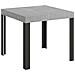 Tavolo Allungabile 90x90/246 Cm Linea Telaio Antracite - Cemento - Foto miniatura 6