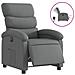 Poltrona Elettrica Reclinabile Grigio Scuro In Tessuto - Foto miniatura 2
