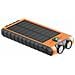 Powerbank Solare 10000mah Usb 2a C Torcia Con Cordino Bussola, Nero - Foto miniatura 3