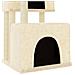 Albero Per Gatti Con Tiragraffi In Sisal Crema 122 Cm - Foto miniatura 5