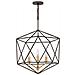 Lampadario Industrial Nordico Astrid Metallo Bronzo Opaco 3 Luci E14 - Foto miniatura 1
