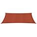 Vela Parasole 160 G /m Rettangolare Terracotta 3,5x5 M Hdpe - Foto miniatura 3