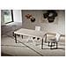 Consolle Allungabile 90x40/300 Cm Saki Premium Cashmere Gambe Bianche - Foto miniatura 2