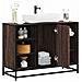Mobile Lavabo Bagno Rovere Marrone 60x30x60cm Legno Multistrato - Foto miniatura 1