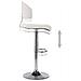 Sgabello Da Bar Bianco In Similpelle - Foto miniatura 5