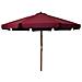 Ombrellone Da Esterni Con Palo In Legno 330 Cm Rosso Borgogna - Foto miniatura 2