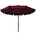 Ombrellone Da Esterni Con Palo In Legno 330 Cm Rosso Borgogna - Foto miniatura 1
